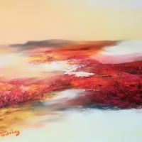 Les herbes rouges 55x46