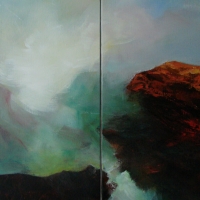 côte sauvage  diptyque 100X60
