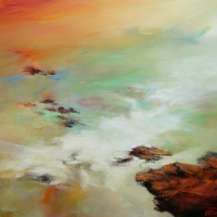 impression soleil couchant  81X65